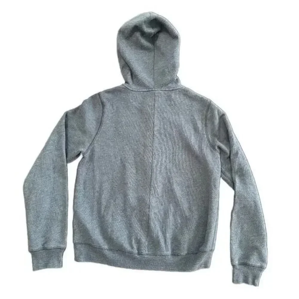Abercrombie Kids Gray Zip Hoodie Girls L 14 Fitch 5th Ave School Sweatshirt